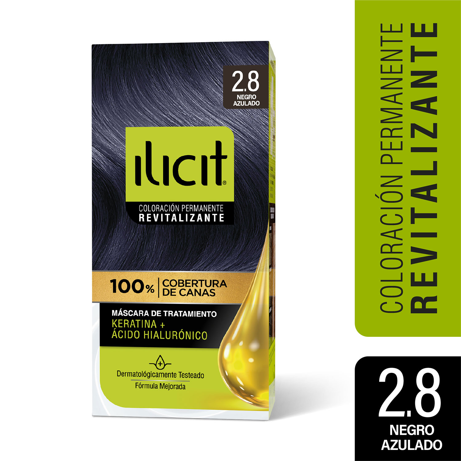 ILICIT 2/8 NEGRO AZULADO