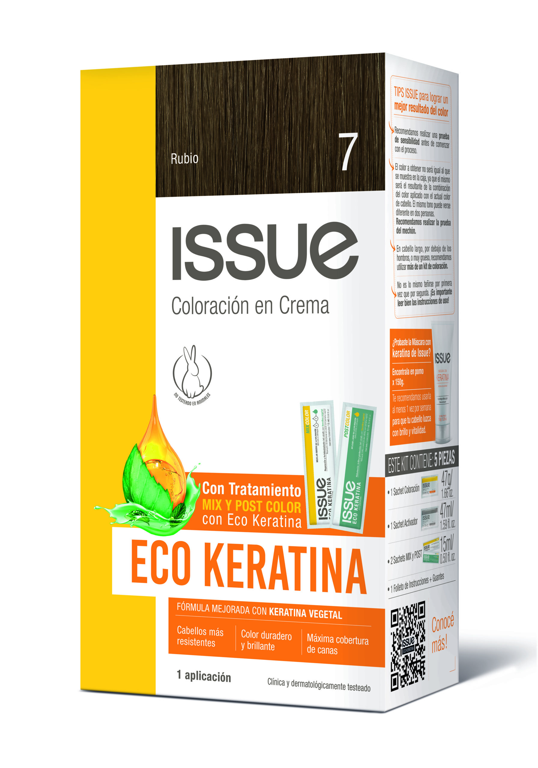 COLORACION ISSUE KIT ECO KERATINA N°7