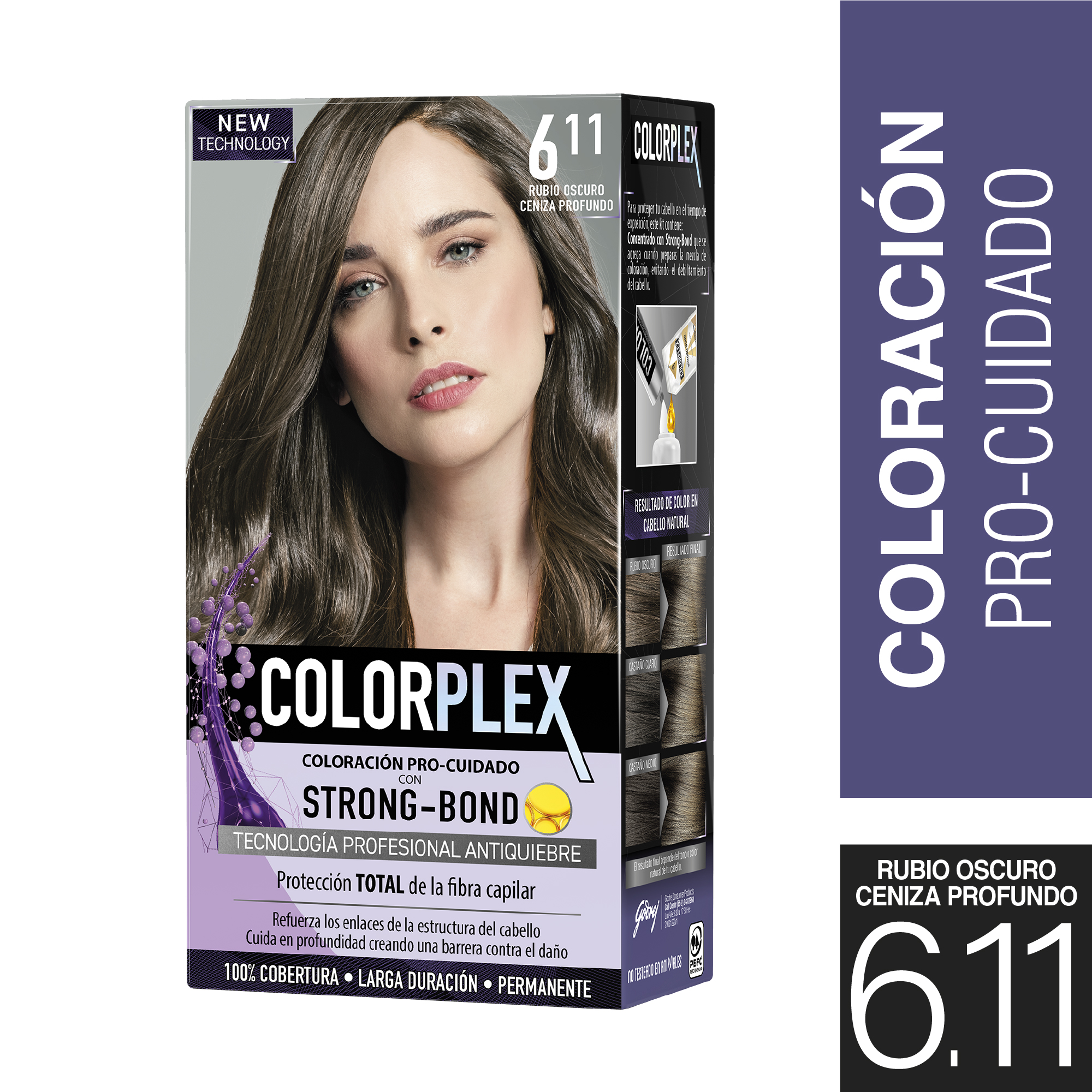 COLORPLEX 6/11 RUBIO OSCURO CENIZA PROFU